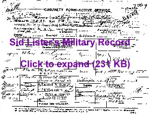 Sid's Military Record